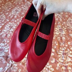 Red Ballet Flats